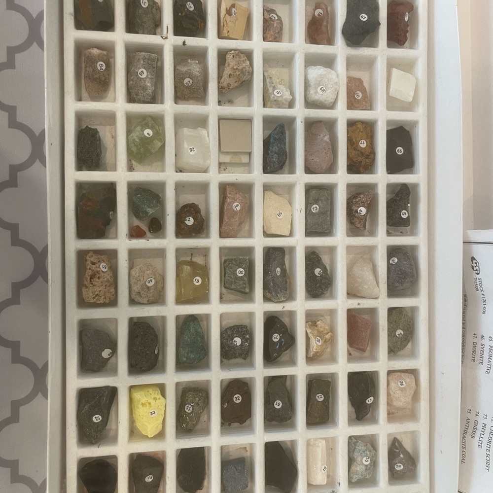 Rocks and Minerals collection 75 pieces